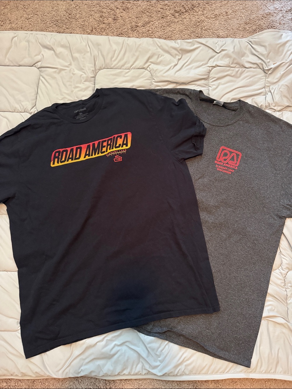 2 NASCAR / Road America T-shirts